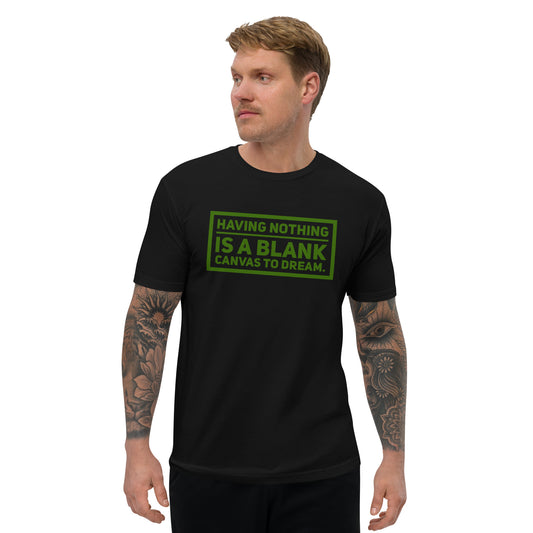 Blank Canvas (Green) Men's Fitted Short Sleeve T-shirt