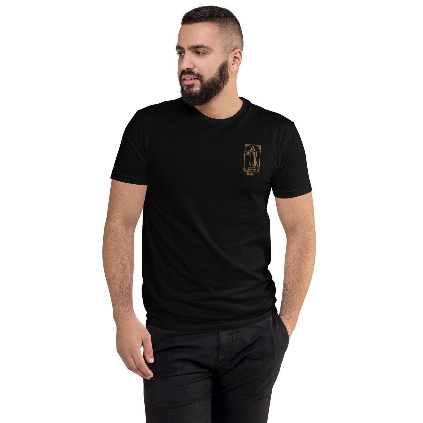 Hermit (Gold) Men's Fitted Short Sleeve T-shirt