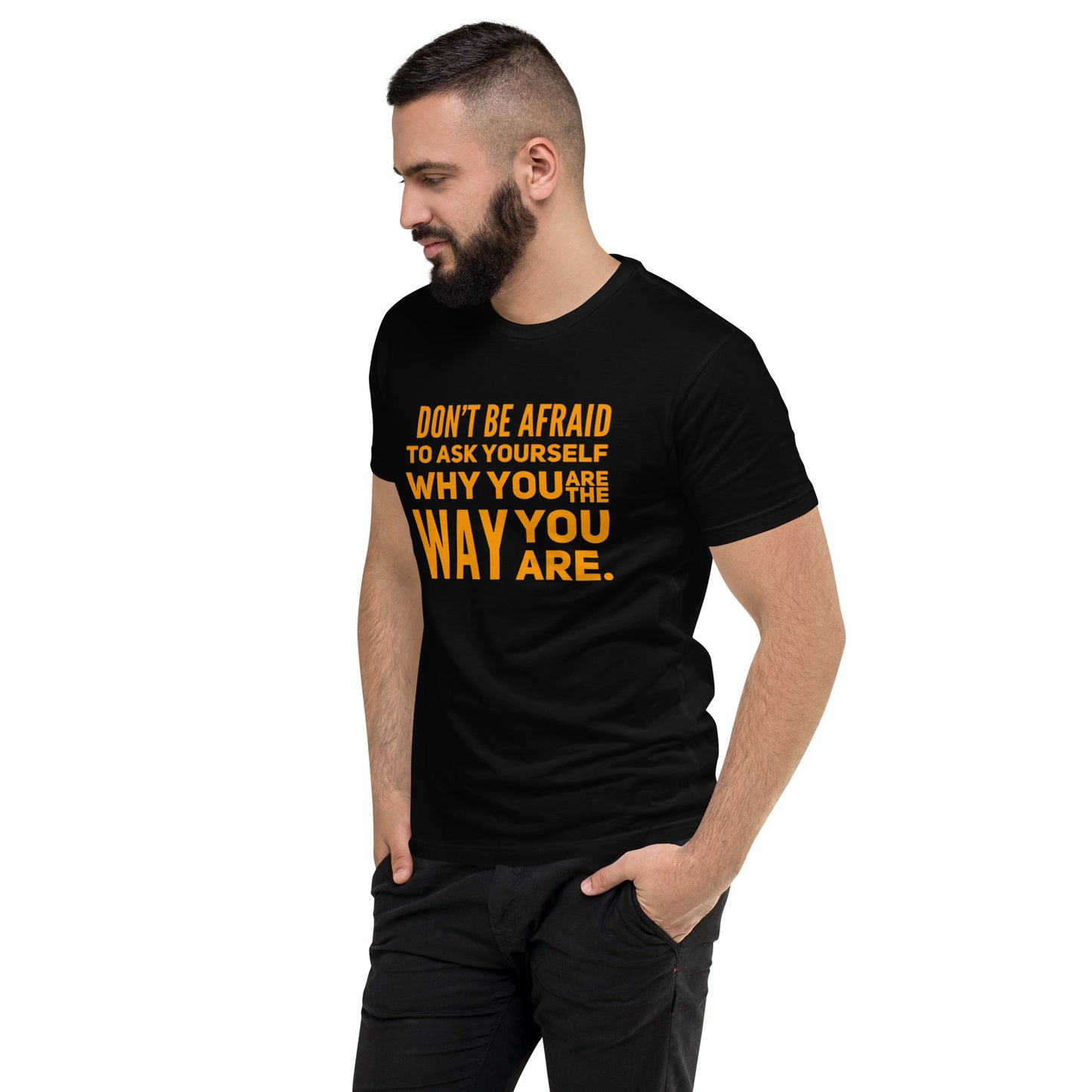 Ask Yourself #2 Men's Fitted Short Sleeve T-shirt