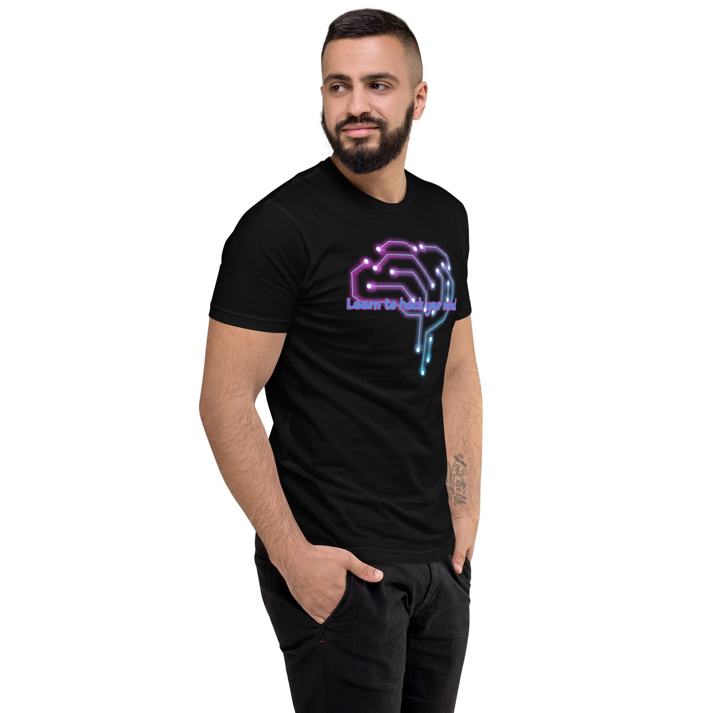 Brain Waves Men's Fitted Short Sleeve T-shirt