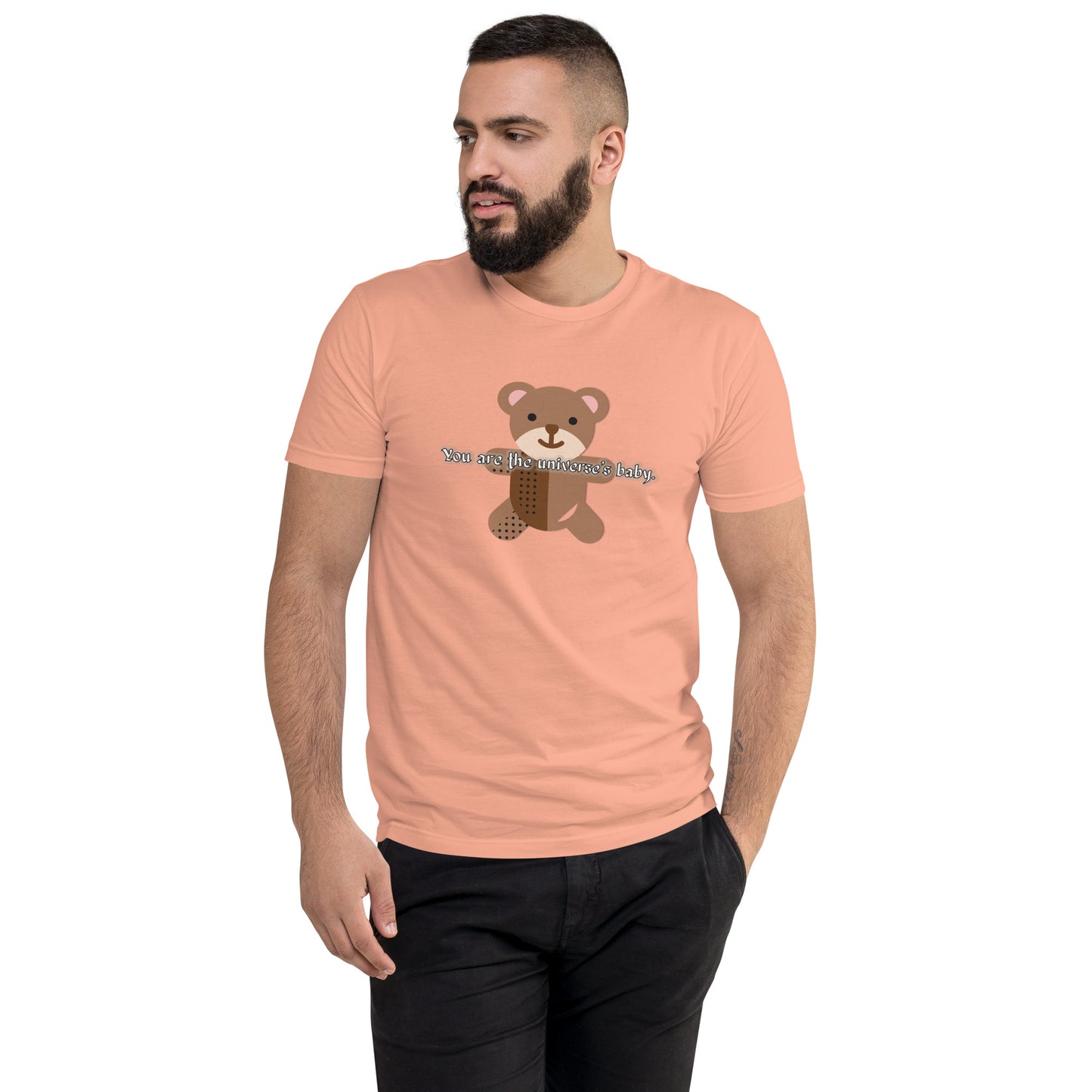Teddy Men's Fitted Short Sleeve T-shirt