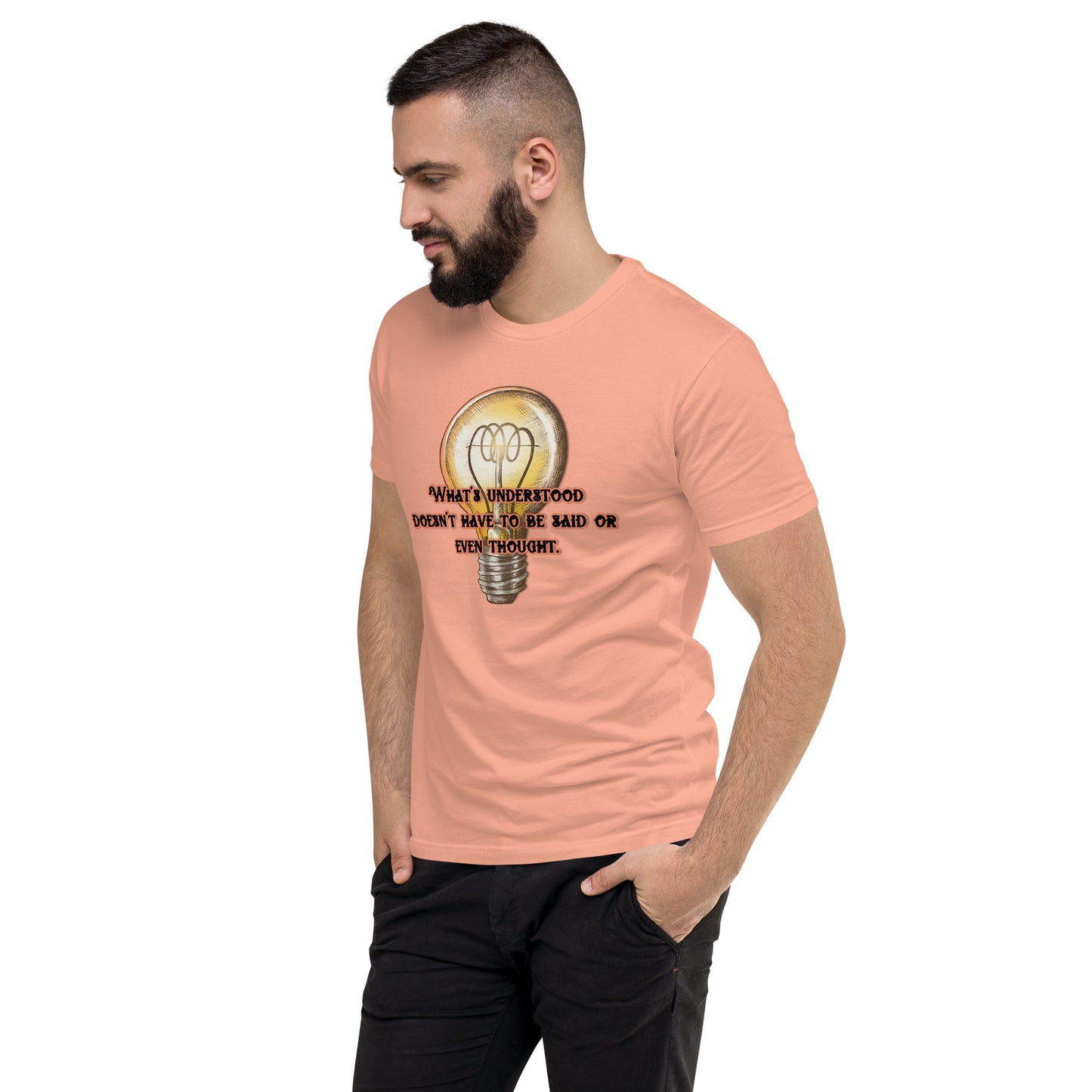 Lightbulb #3 Men's Fitted Short Sleeve T-shirt