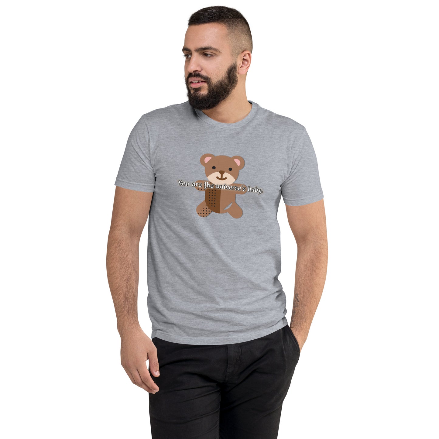 Teddy Men's Fitted Short Sleeve T-shirt