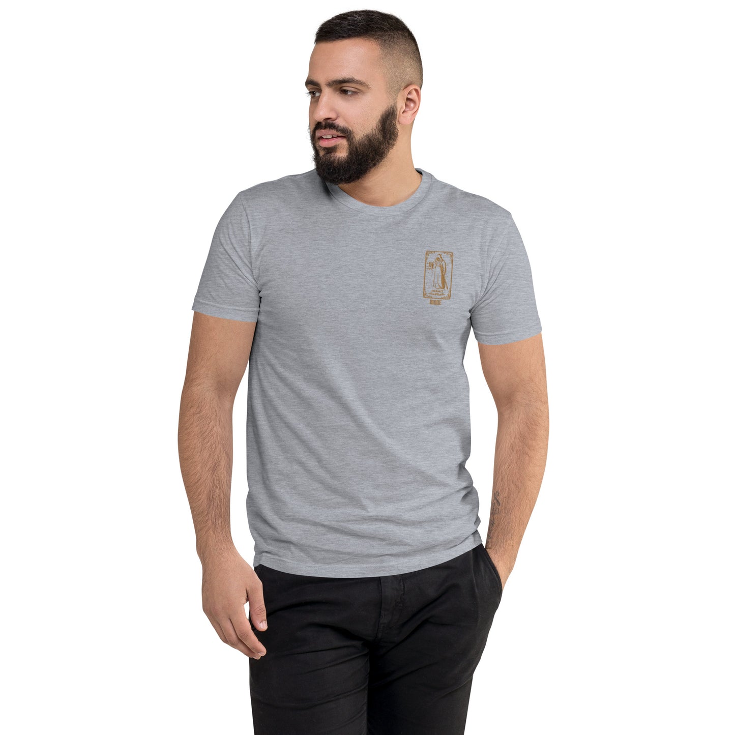 Hermit (Gold) Men's Fitted Short Sleeve T-shirt