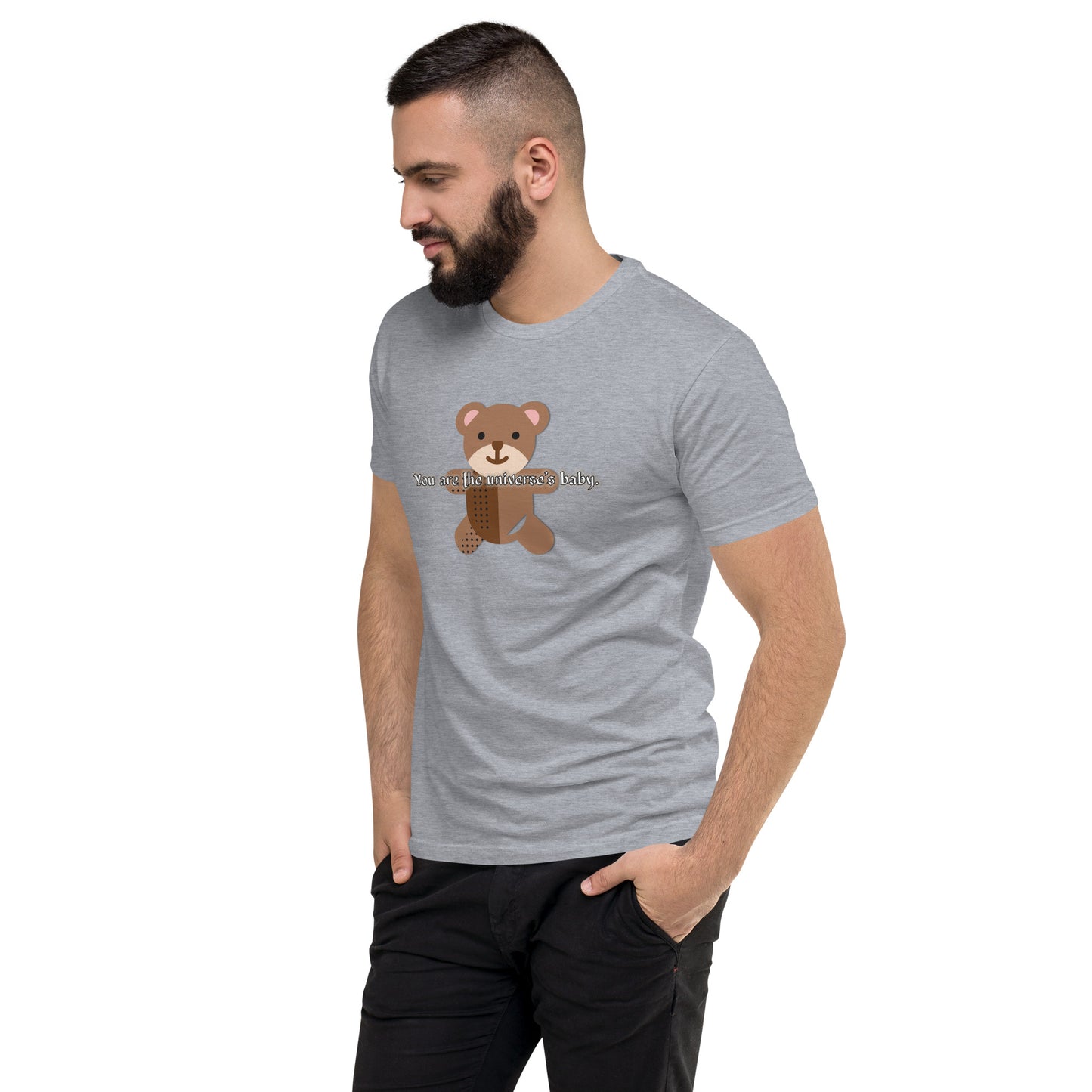 Teddy Men's Fitted Short Sleeve T-shirt