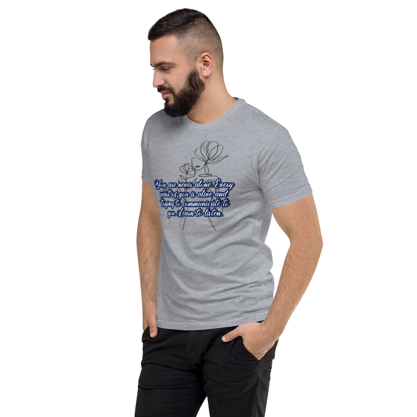 Learn To Listen #2 Men's Fitted Short Sleeve T-shirt