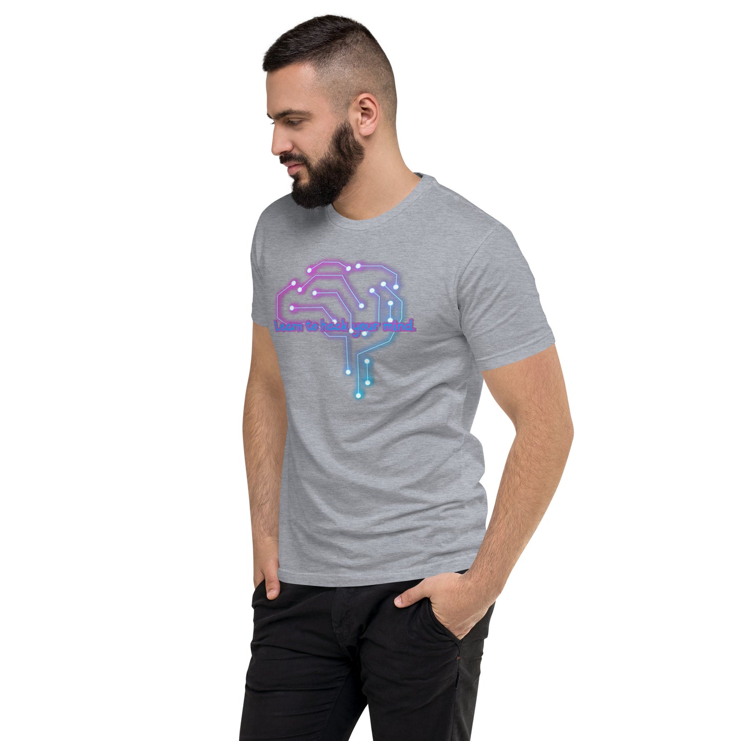 Brain Waves Men's Fitted Short Sleeve T-shirt