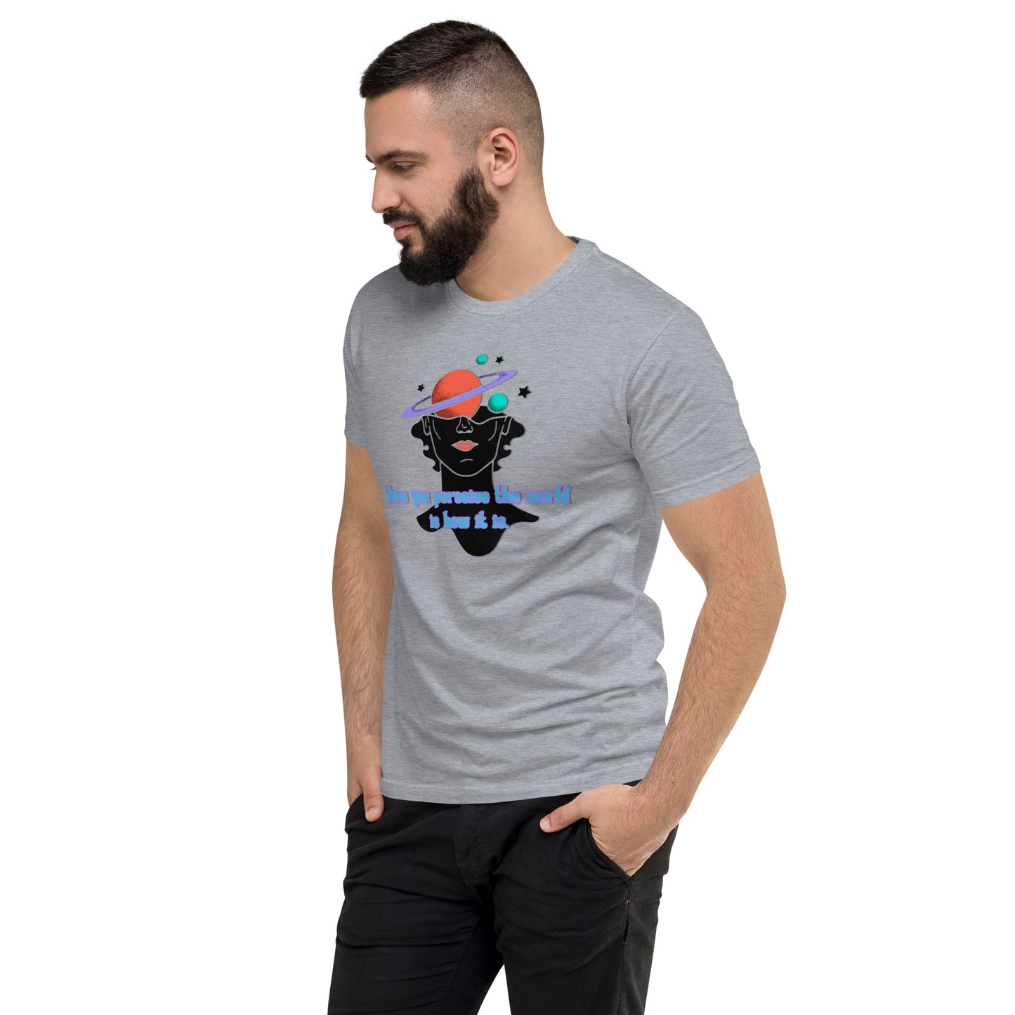 How It Is Men's Fitted Short Sleeve T-shirt