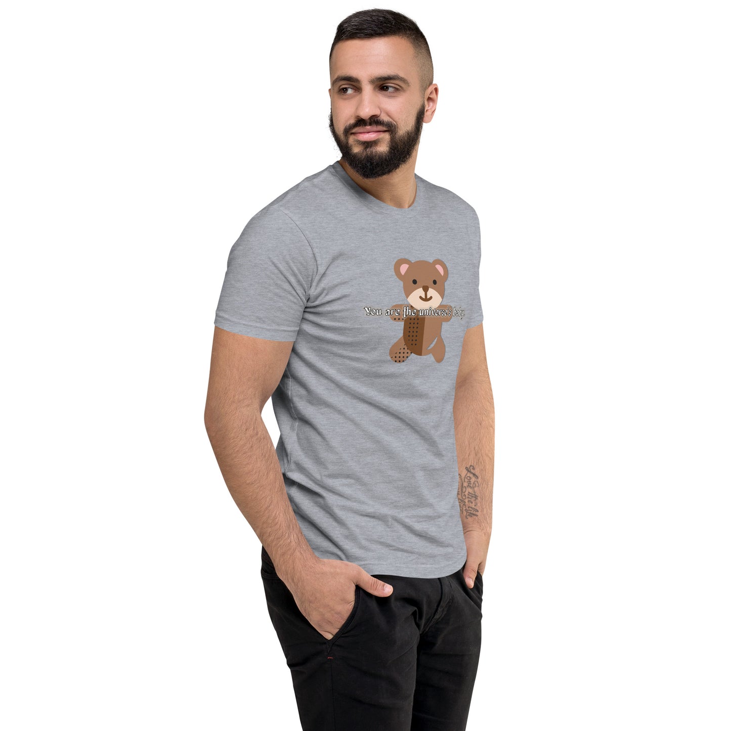 Teddy Men's Fitted Short Sleeve T-shirt