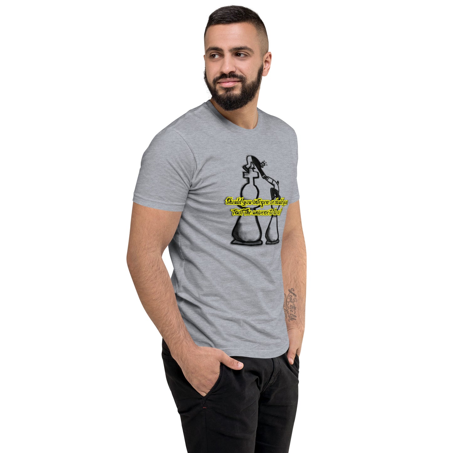 Highest Good #4 Men's Fitted Short Sleeve T-shirt