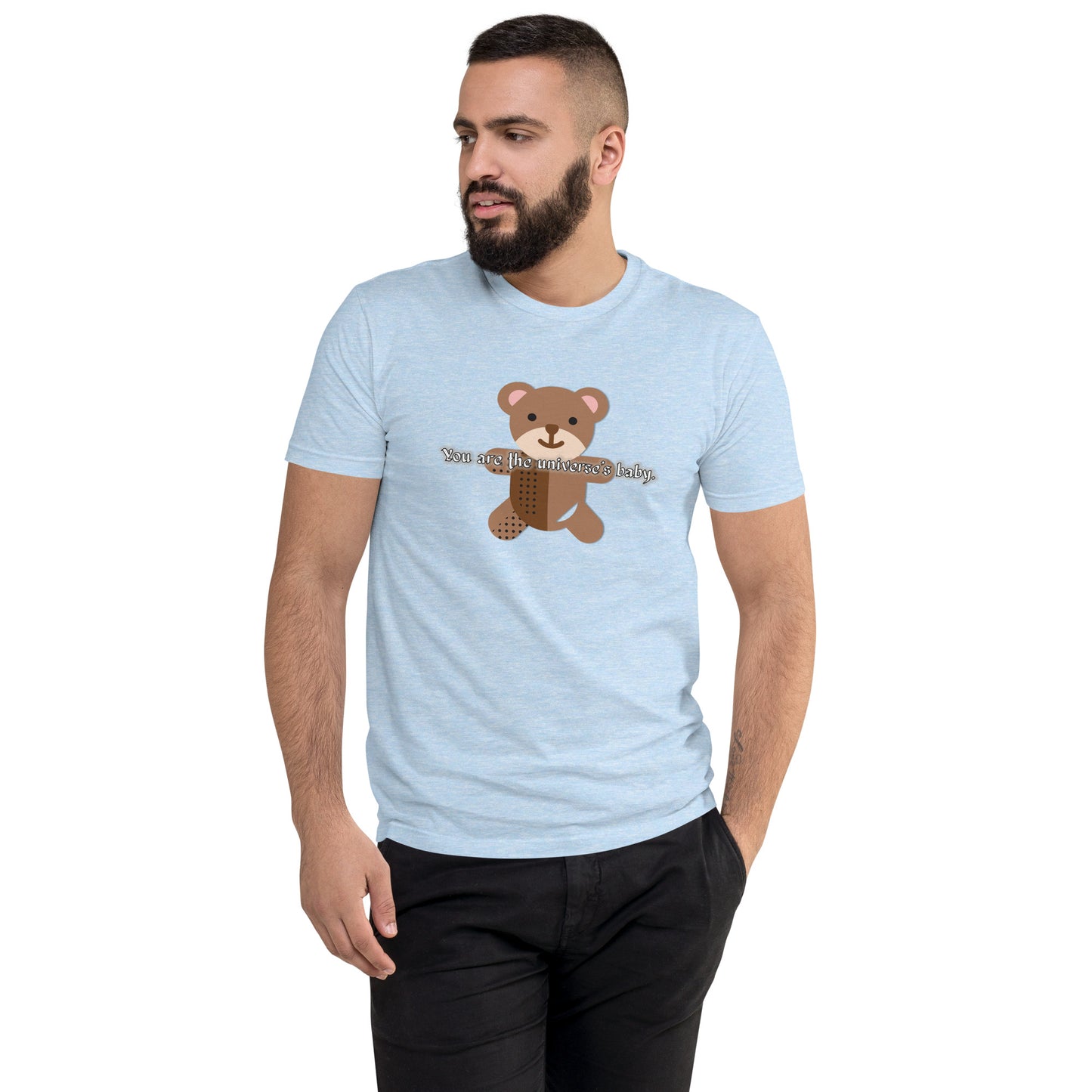 Teddy Men's Fitted Short Sleeve T-shirt