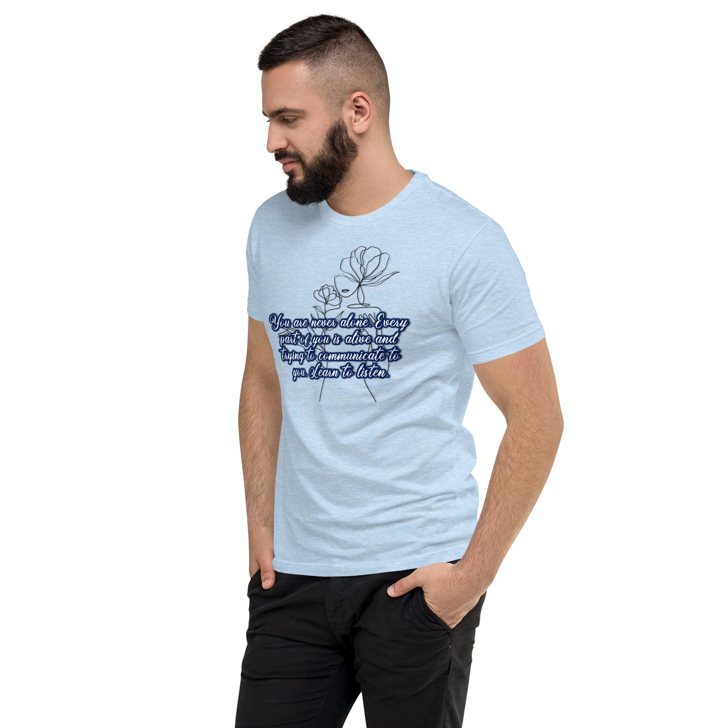 Learn To Listen #2 Men's Fitted Short Sleeve T-shirt