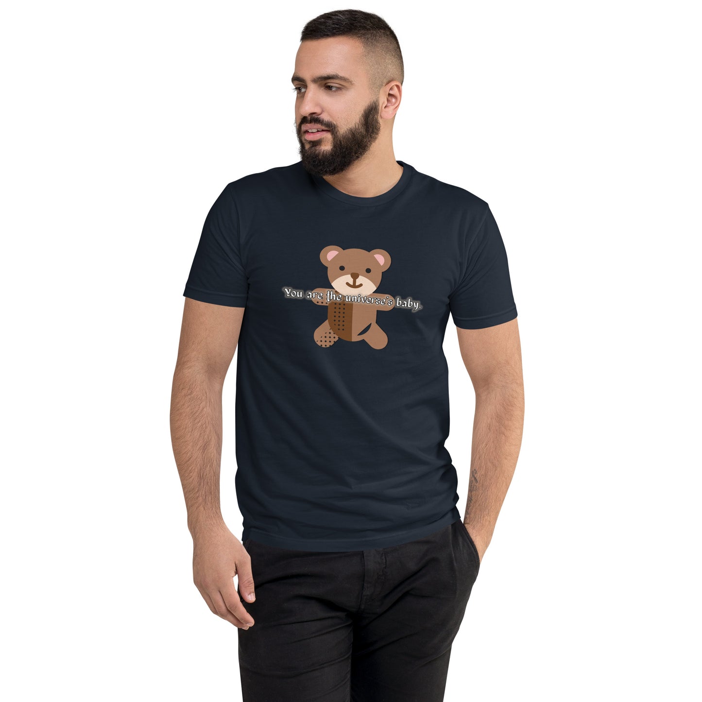 Teddy Men's Fitted Short Sleeve T-shirt