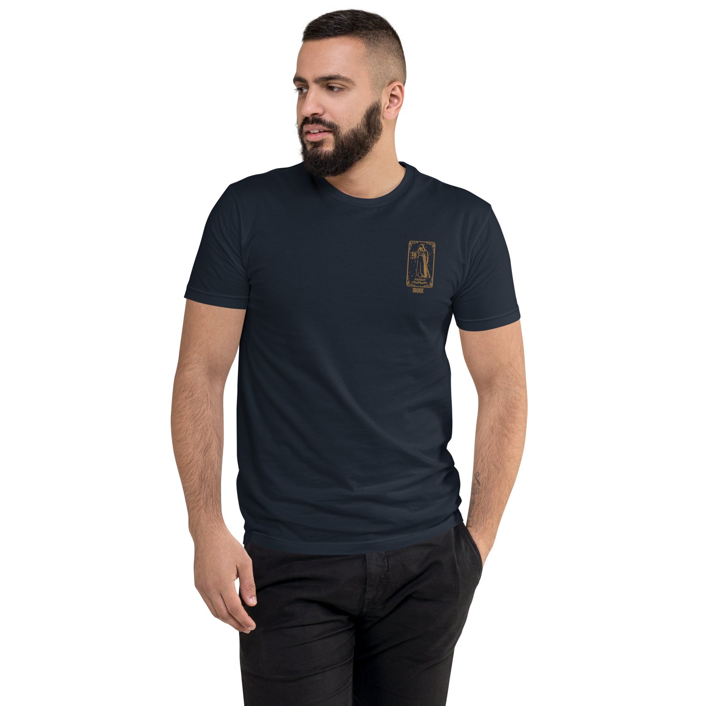 Hermit (Gold) Men's Fitted Short Sleeve T-shirt