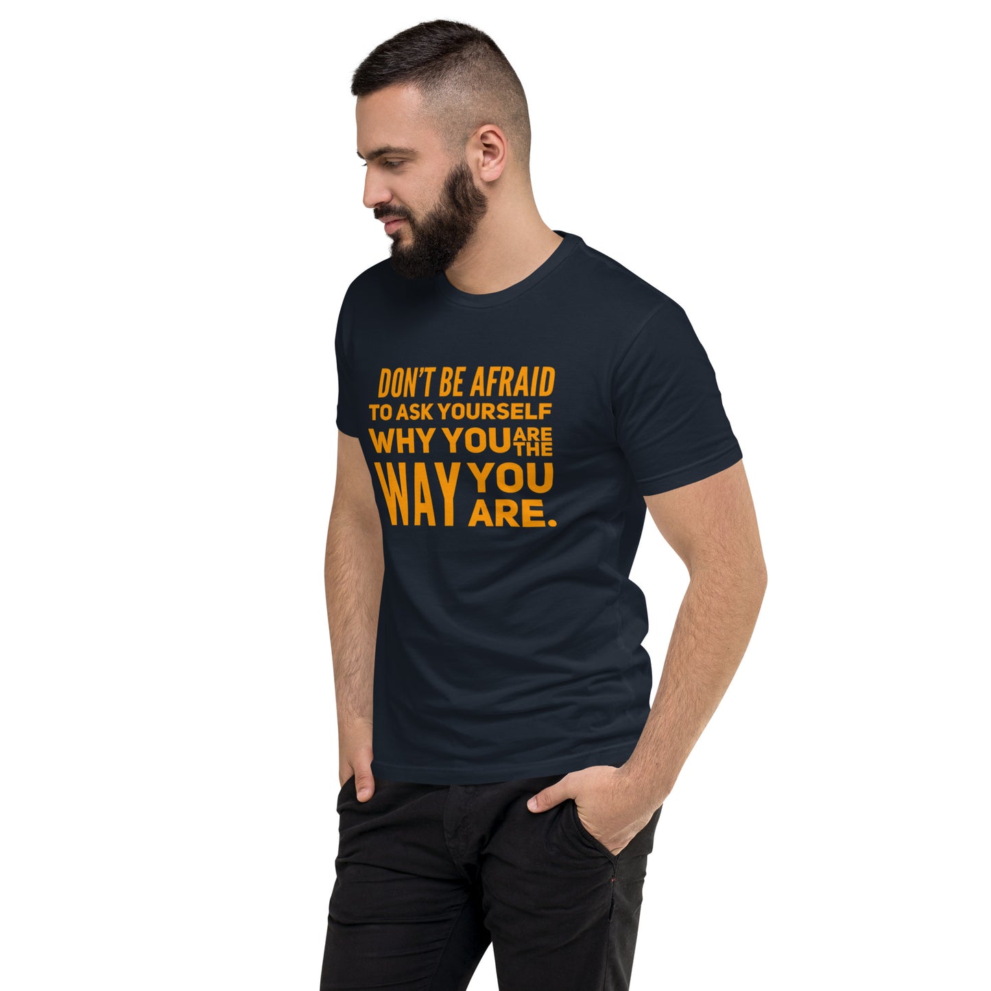 Ask Yourself #2 Men's Fitted Short Sleeve T-shirt