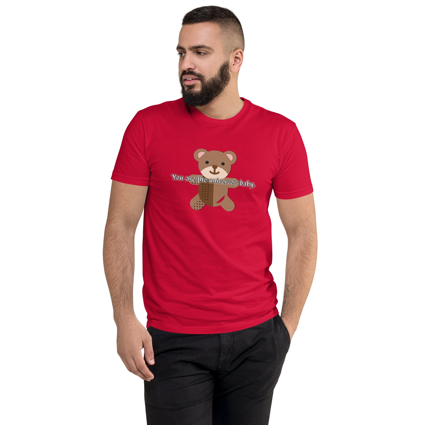 Teddy Men's Fitted Short Sleeve T-shirt