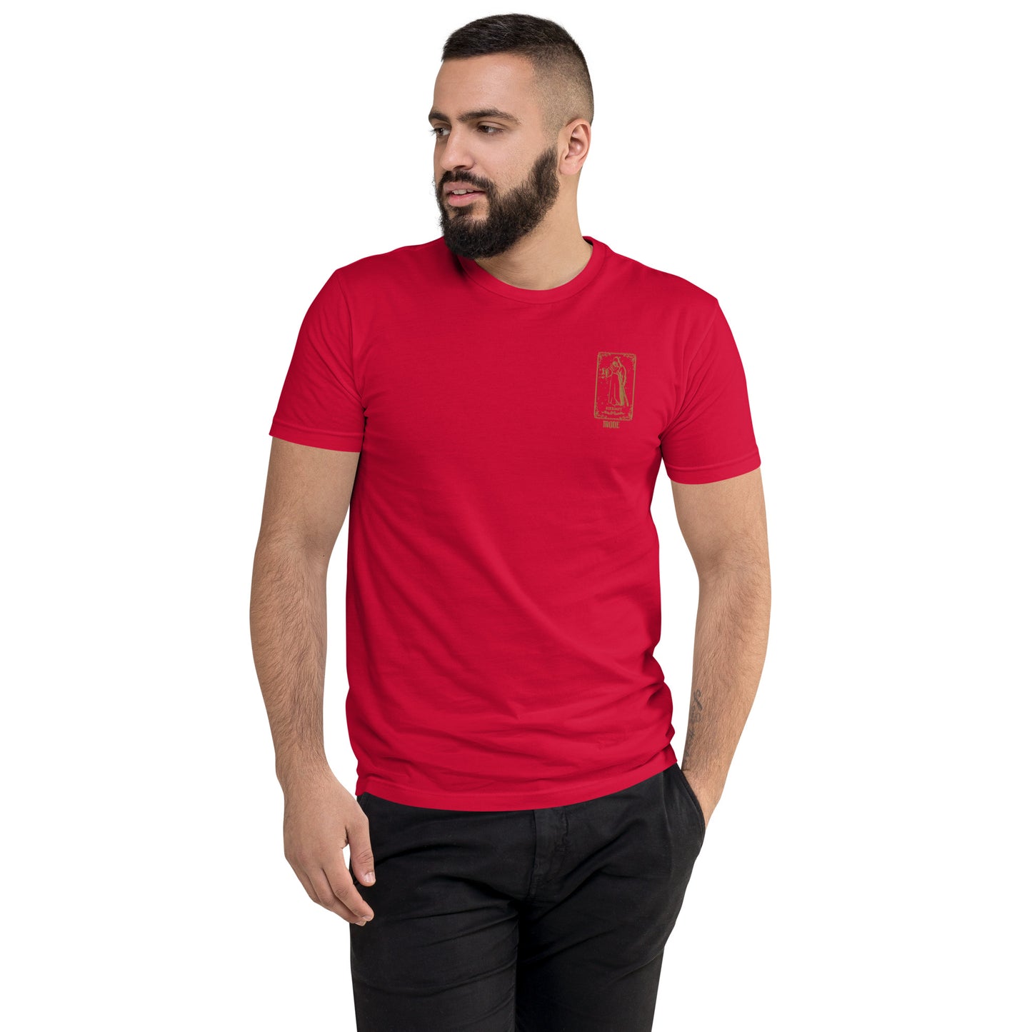 Hermit (Gold) Men's Fitted Short Sleeve T-shirt