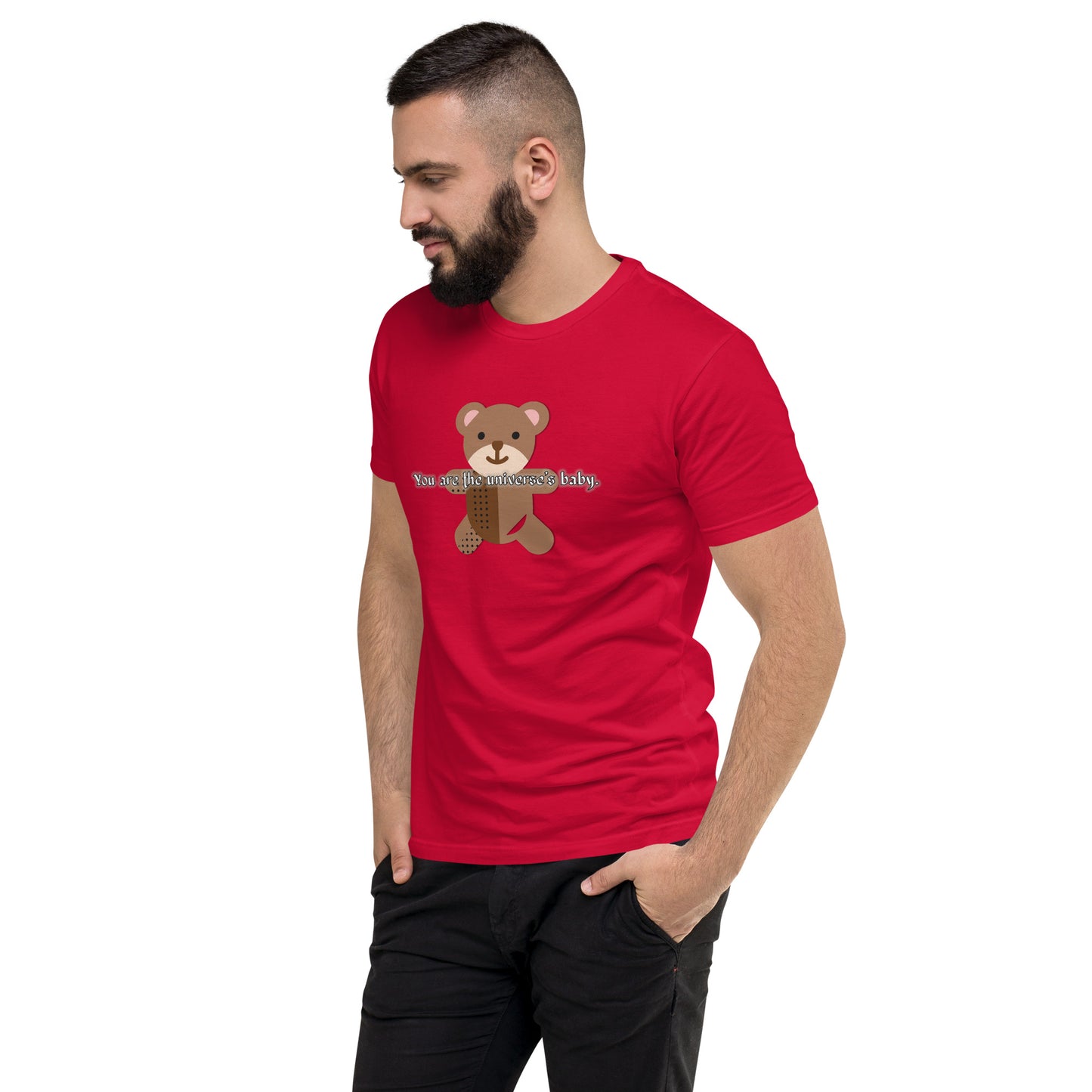 Teddy Men's Fitted Short Sleeve T-shirt