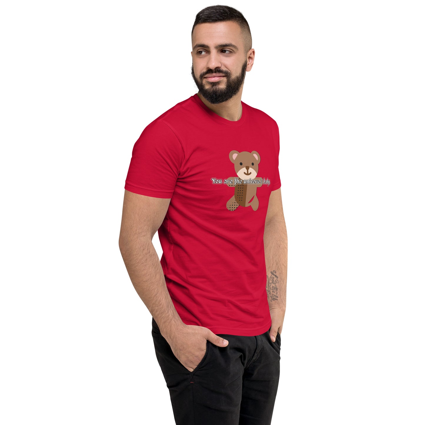 Teddy Men's Fitted Short Sleeve T-shirt