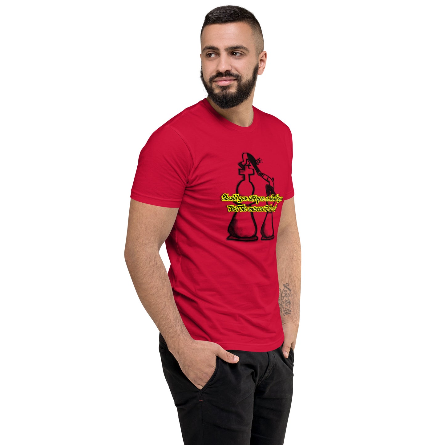 Highest Good #4 Men's Fitted Short Sleeve T-shirt