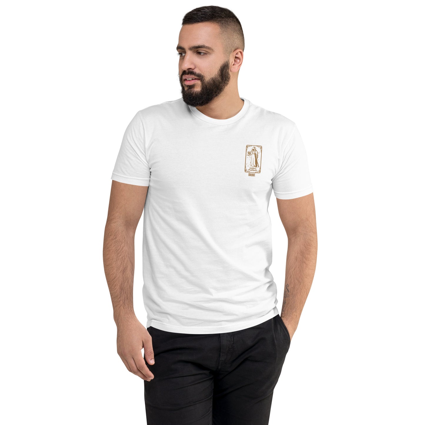 Hermit (Gold) Men's Fitted Short Sleeve T-shirt