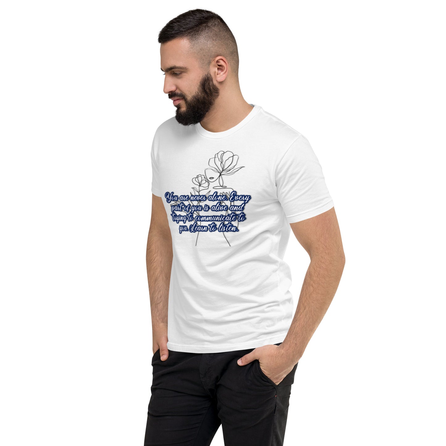 Learn To Listen #2 Men's Fitted Short Sleeve T-shirt