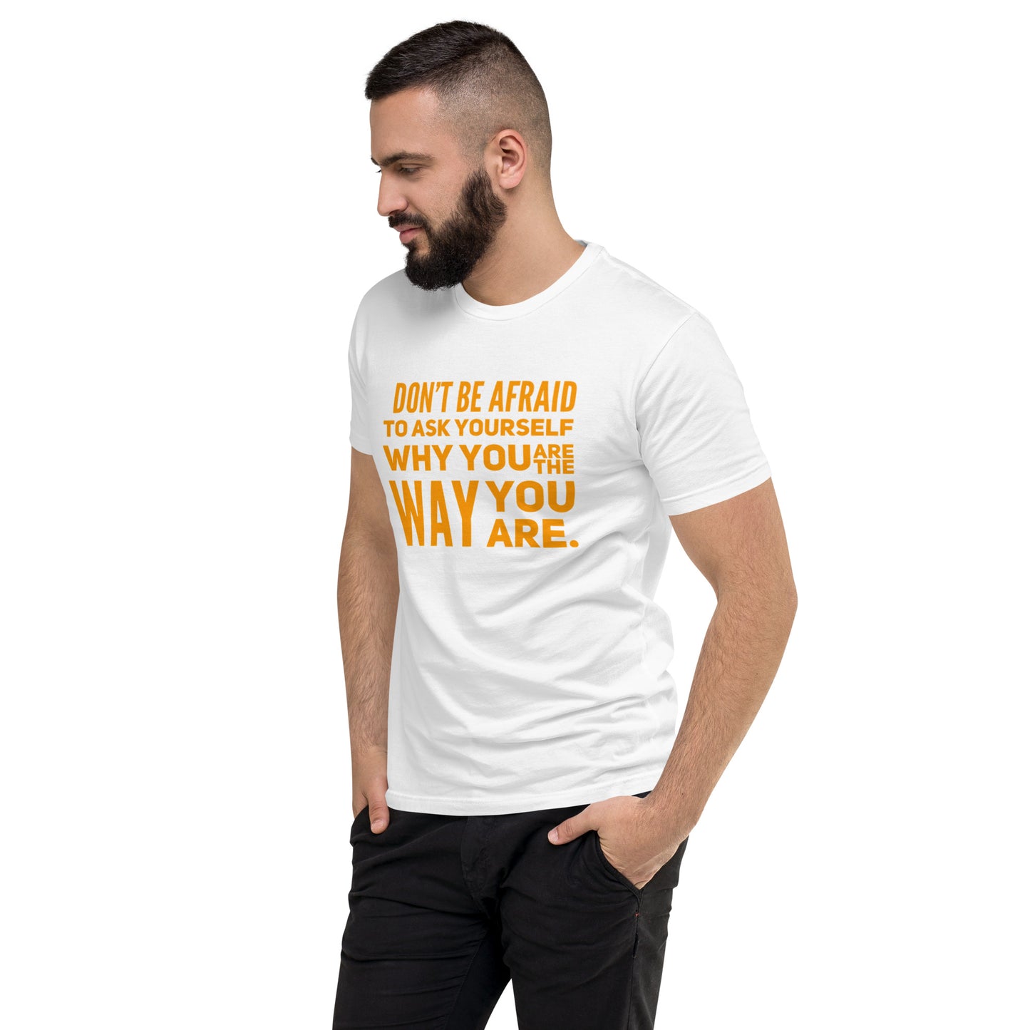 Ask Yourself #2 Men's Fitted Short Sleeve T-shirt