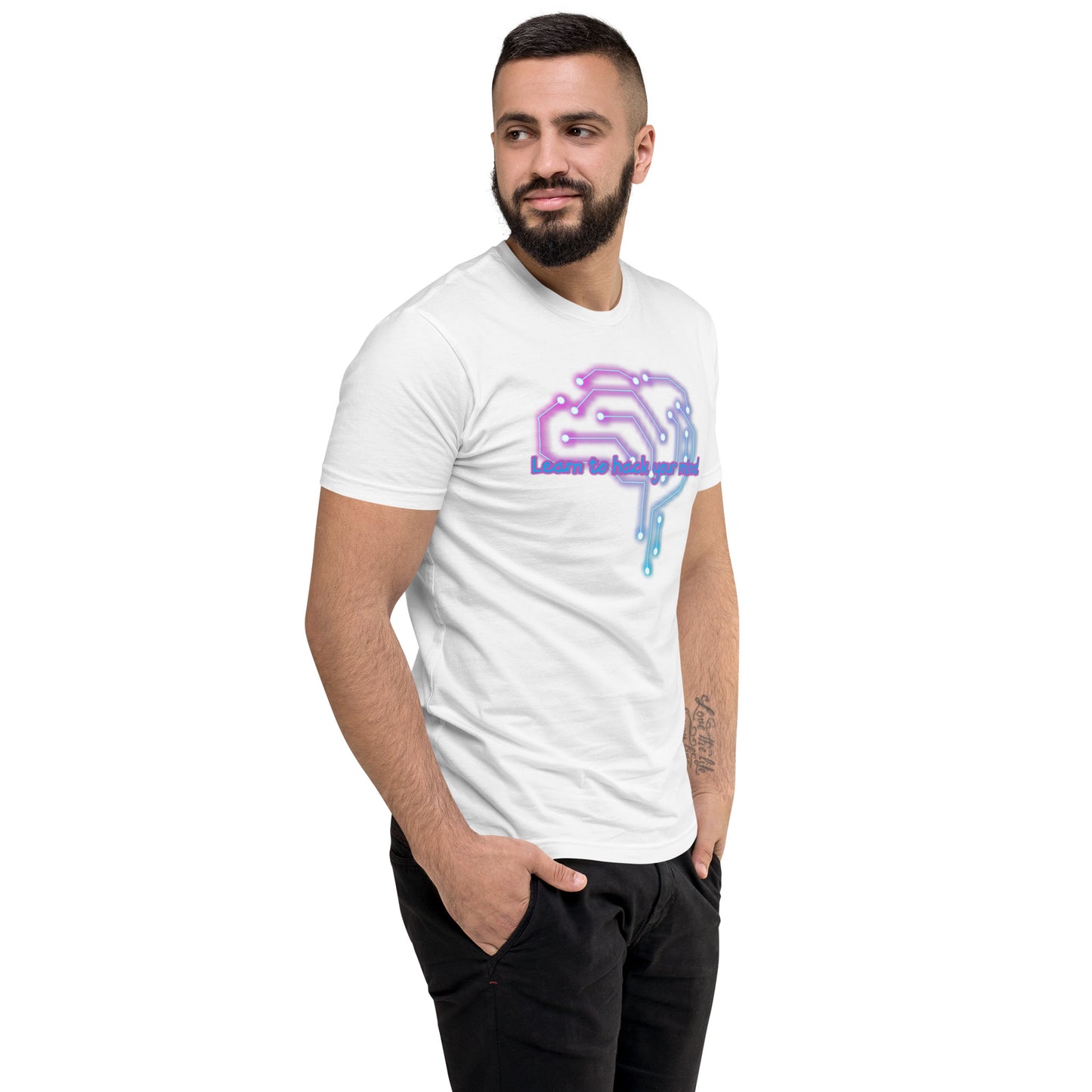 Brain Waves Men's Fitted Short Sleeve T-shirt