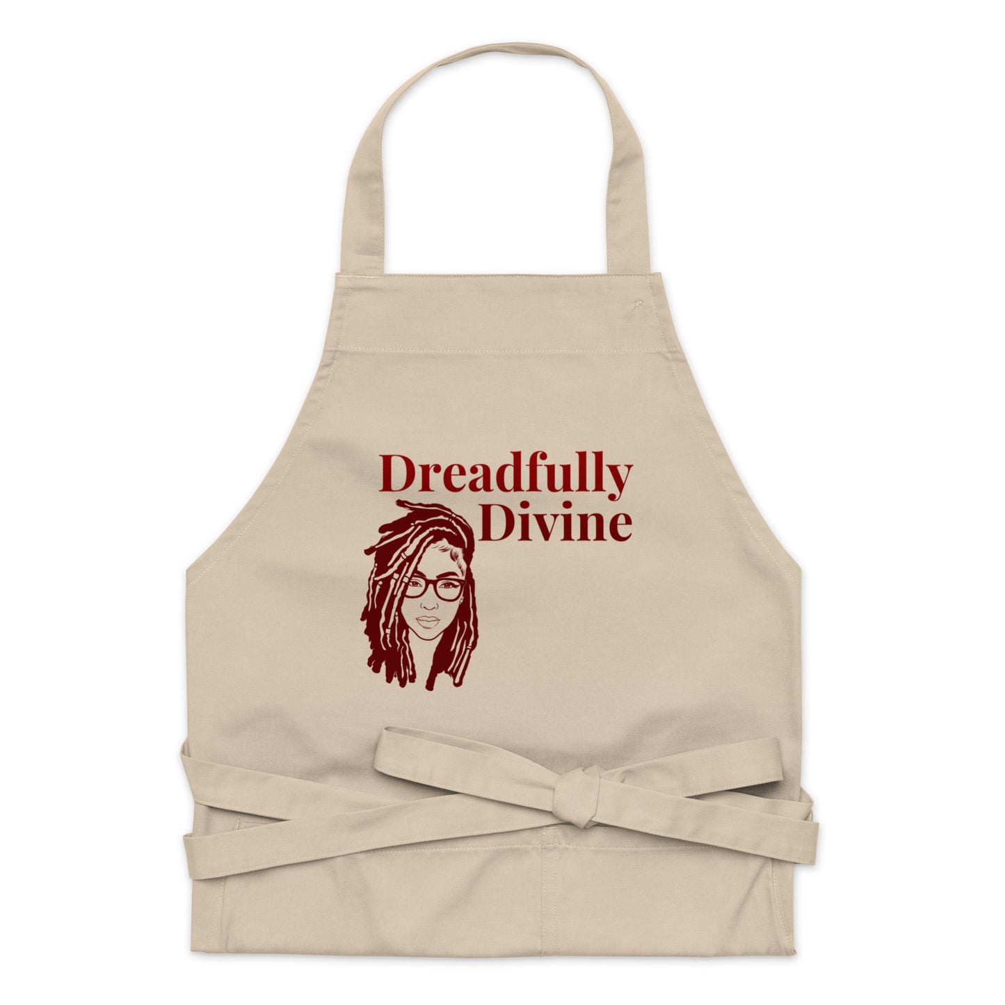 DD Woman (Maroon) Organic Cotton Apron