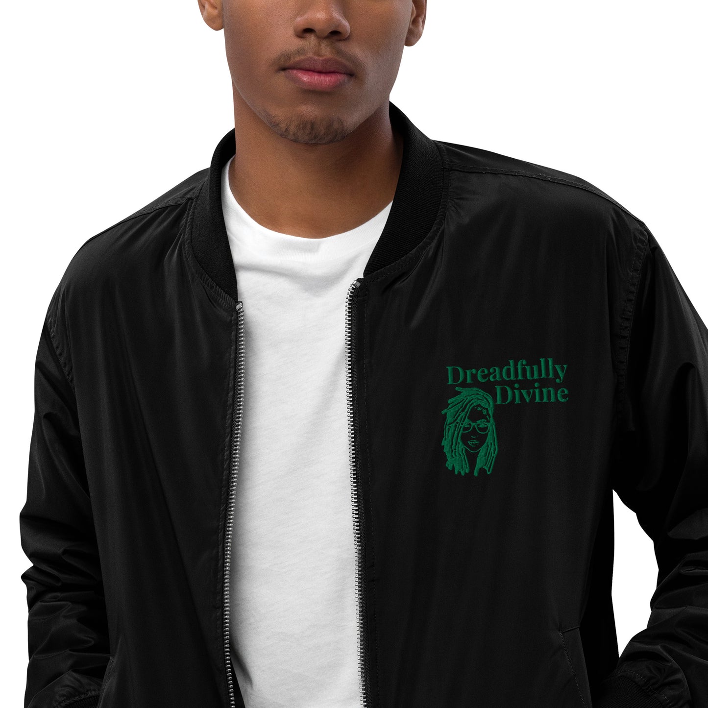 DD Woman (Green) Unisex Premium Recycled Bomber Jacket