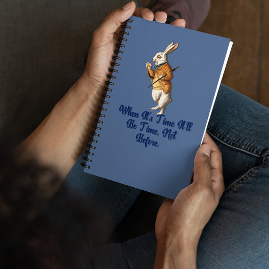 Rabbit (Blue) Spiral Notebook