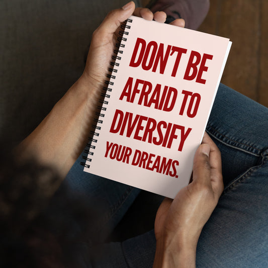 Don't Be Afraid (Red) Spiral Notebook