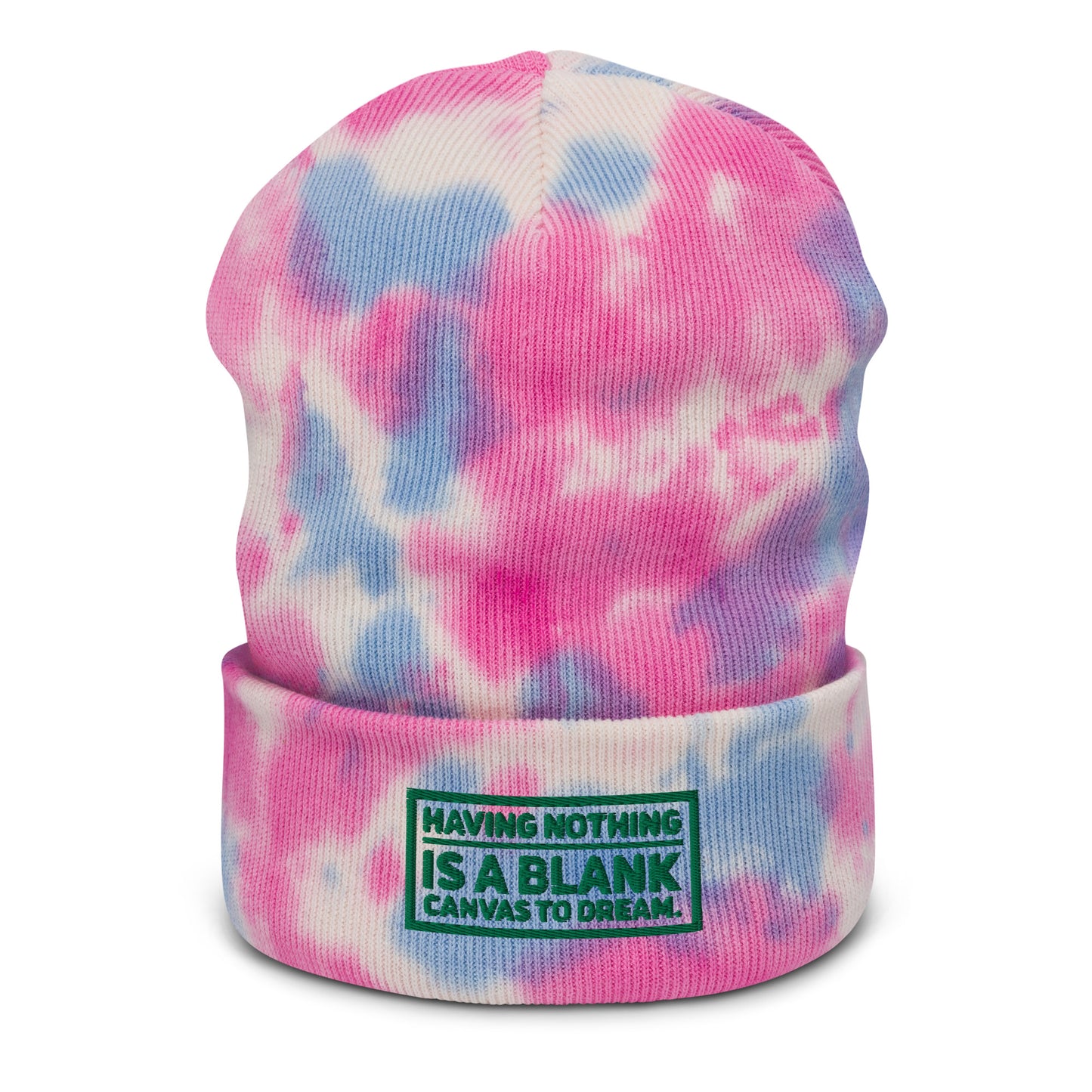 Blank Canvas (Green) Tie-dye Beanie