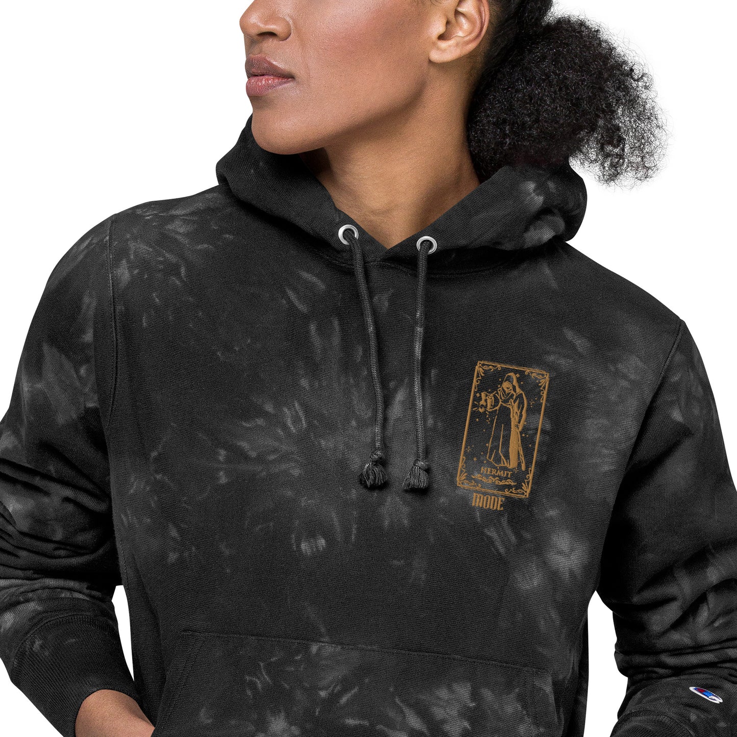 Hermit (Gold) Unisex Champion Tie-dye Hoodie