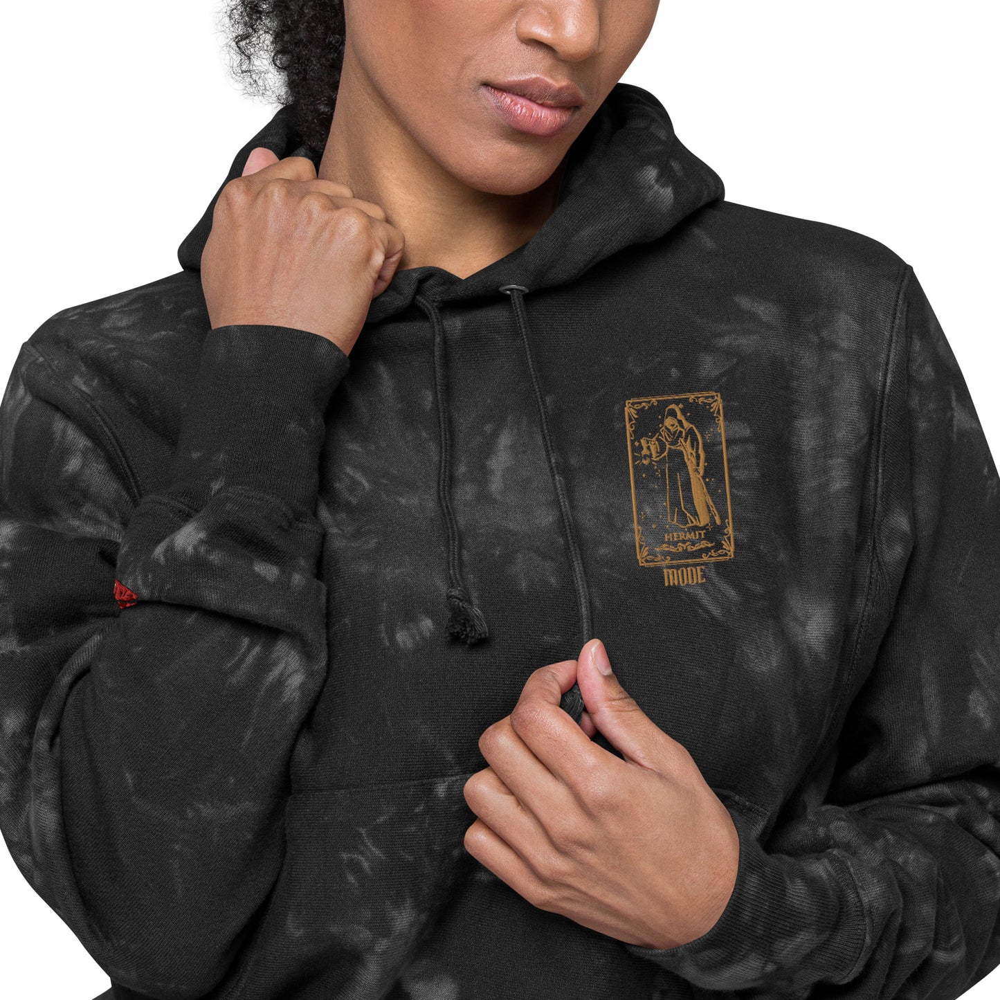 Hermit (Gold) Unisex Champion Tie-dye Hoodie