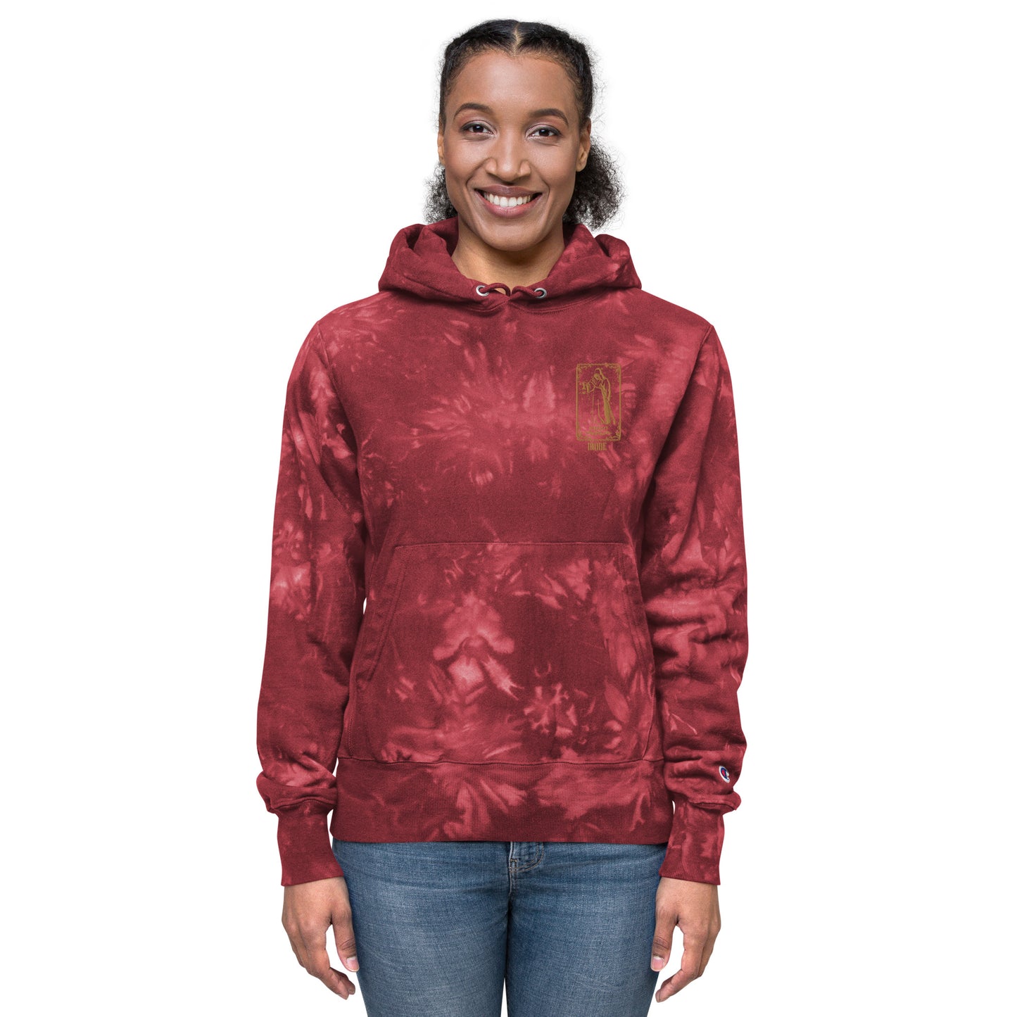 Hermit (Gold) Unisex Champion Tie-dye Hoodie