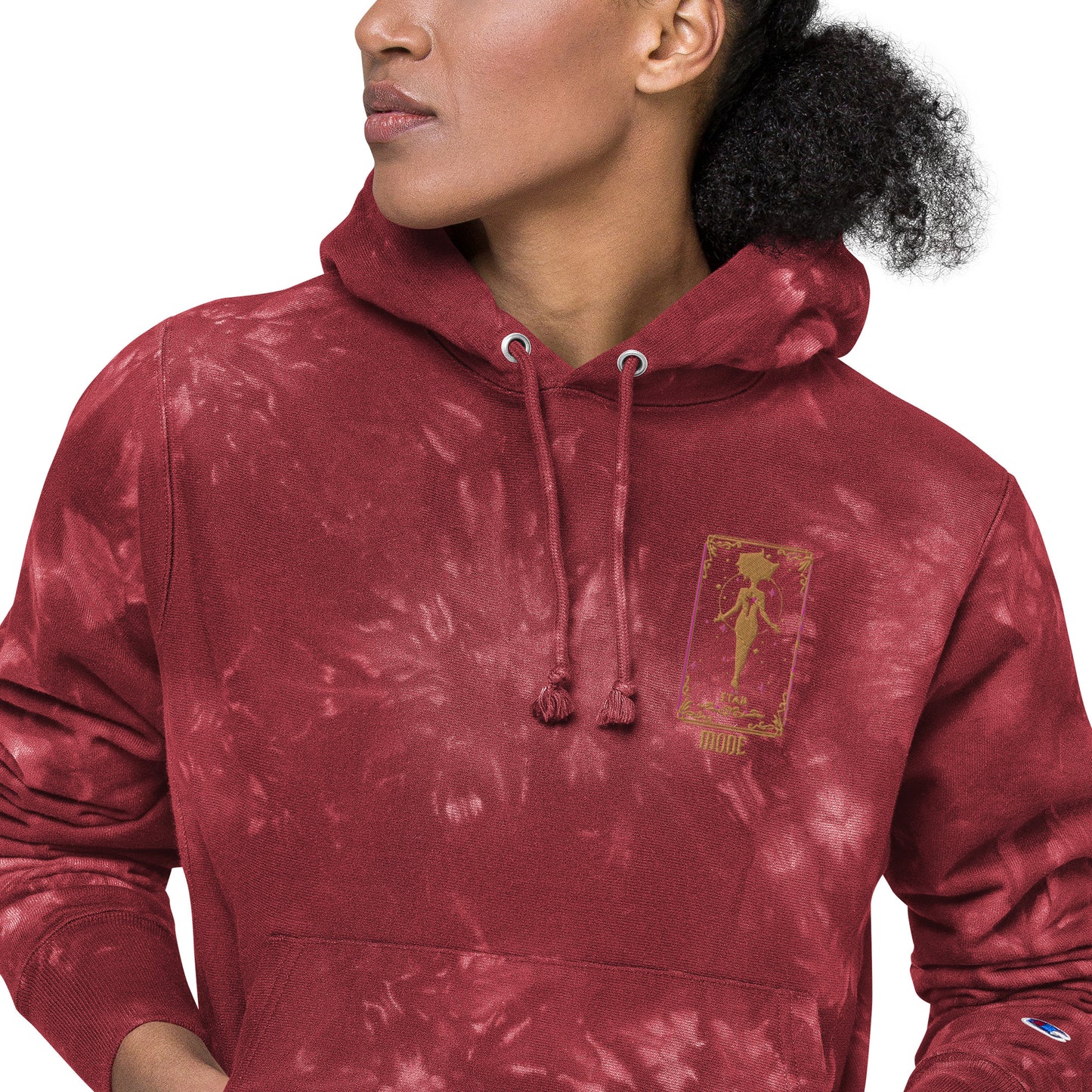 Star (Gold) Unisex Champion Tie-Dye Hoodie