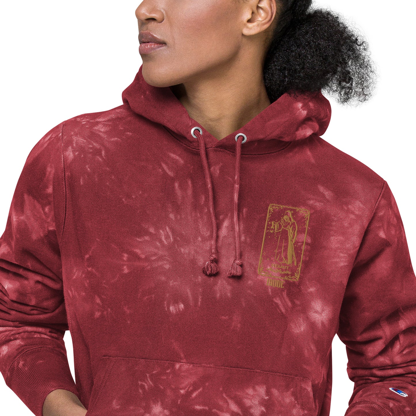 Hermit (Gold) Unisex Champion Tie-dye Hoodie