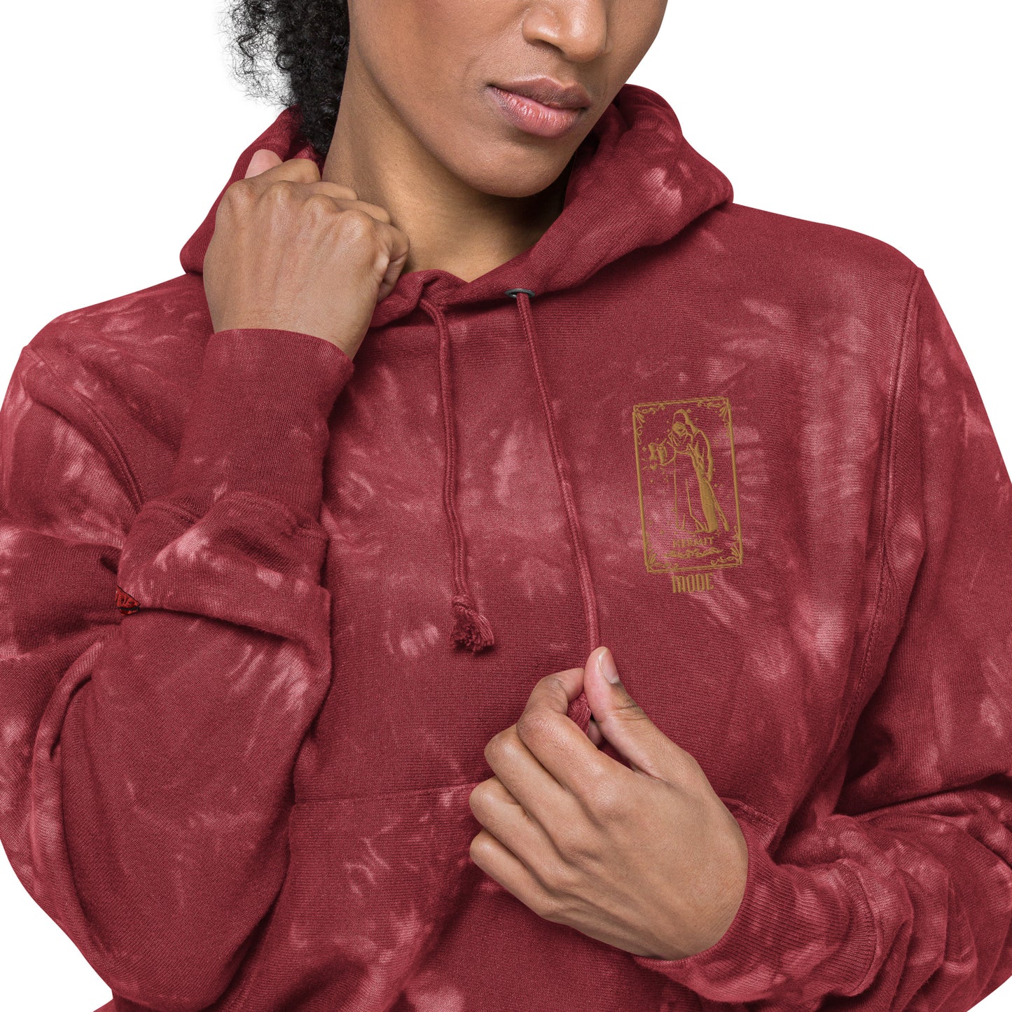 Hermit (Gold) Unisex Champion Tie-dye Hoodie