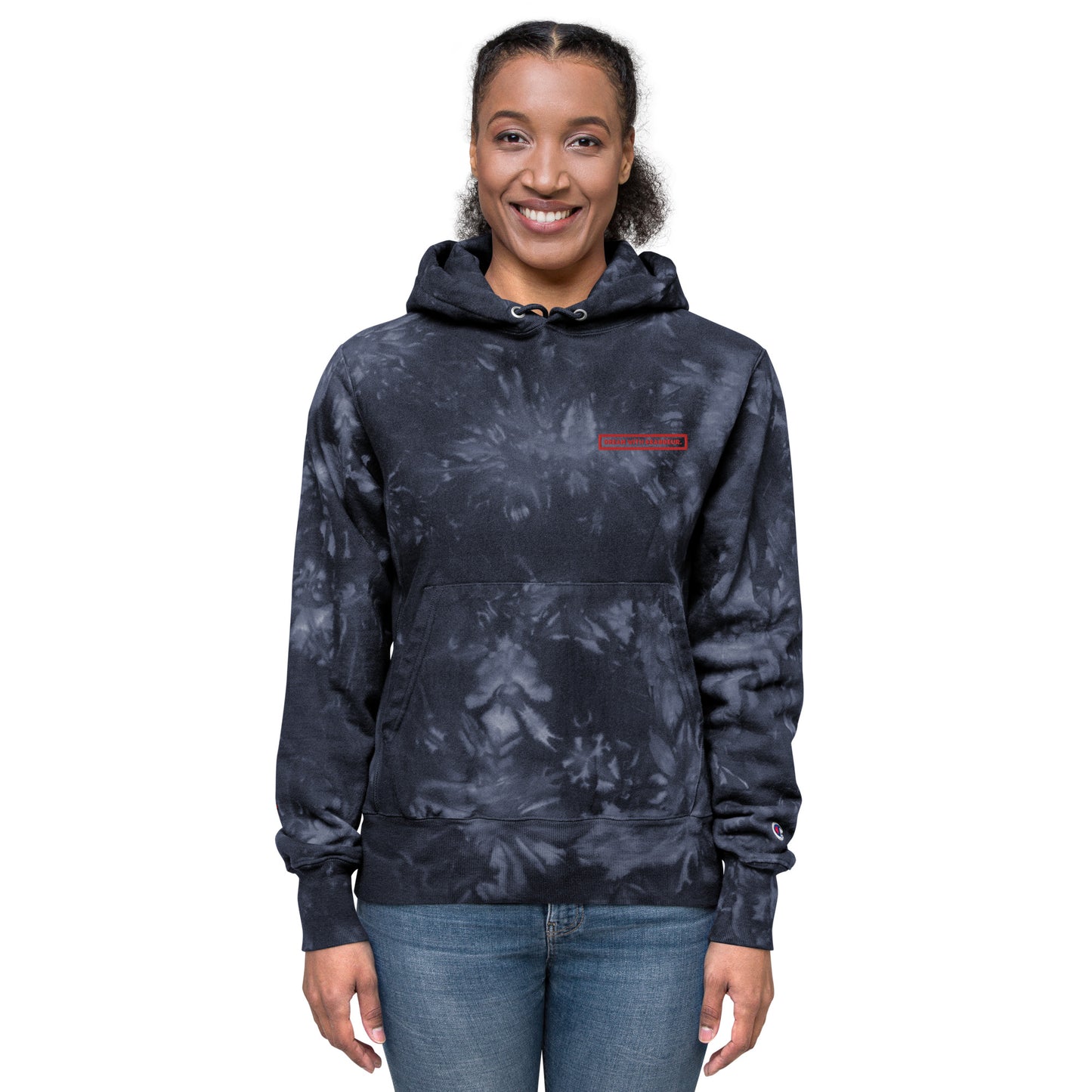 With Grandeur #2 Unisex Champion Tie-dye Hoodie