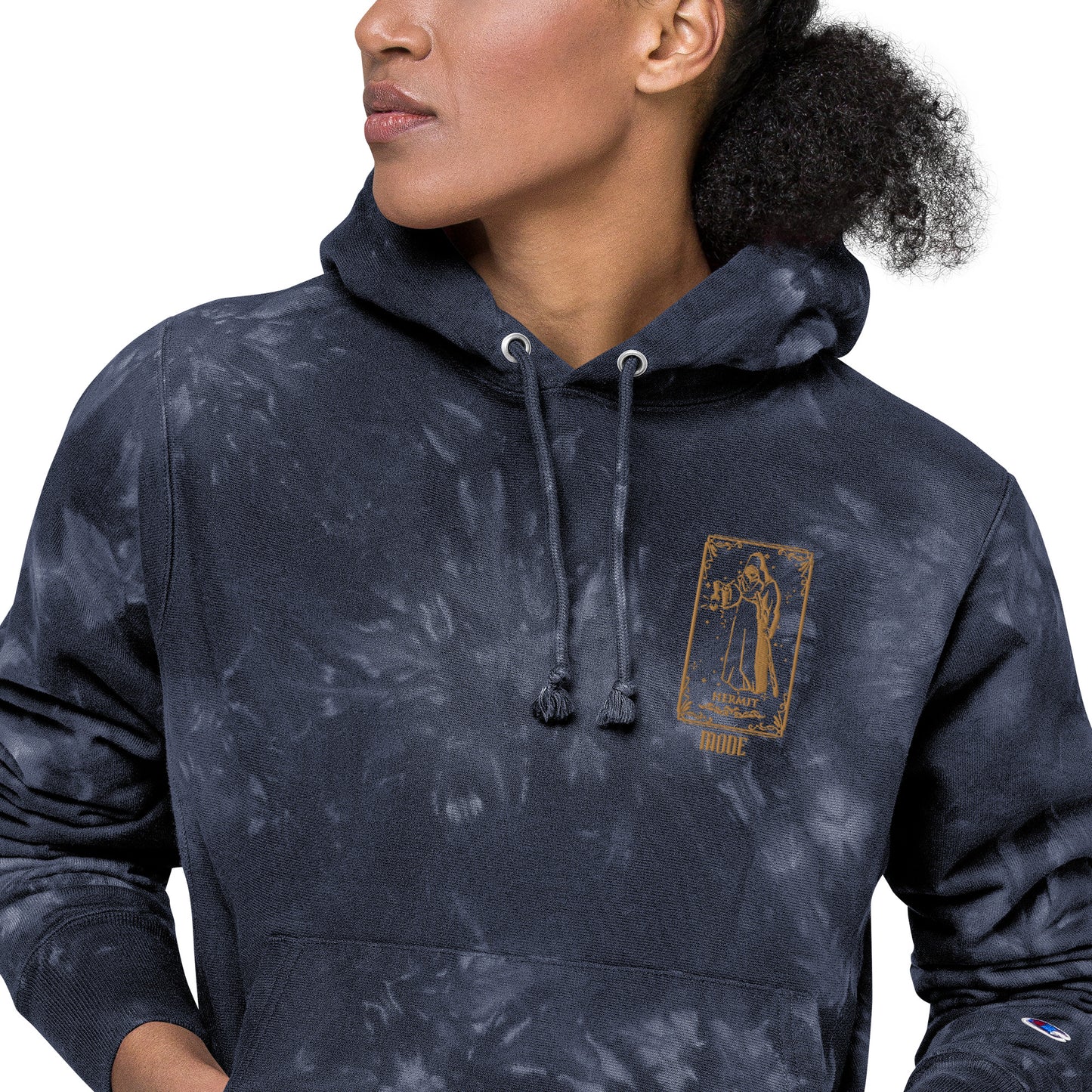 Hermit (Gold) Unisex Champion Tie-dye Hoodie