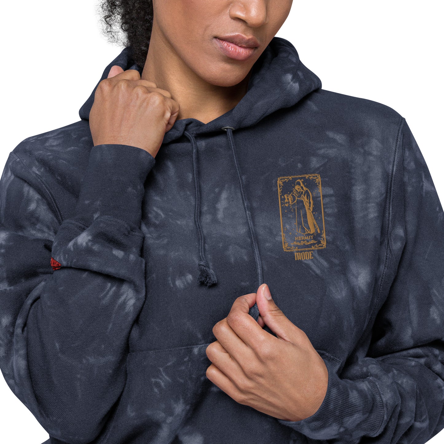 Hermit (Gold) Unisex Champion Tie-dye Hoodie