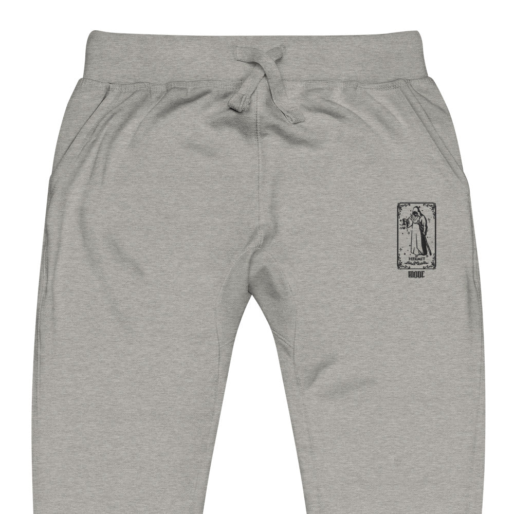 Hermit (Black) Unisex Fleece Sweatpants