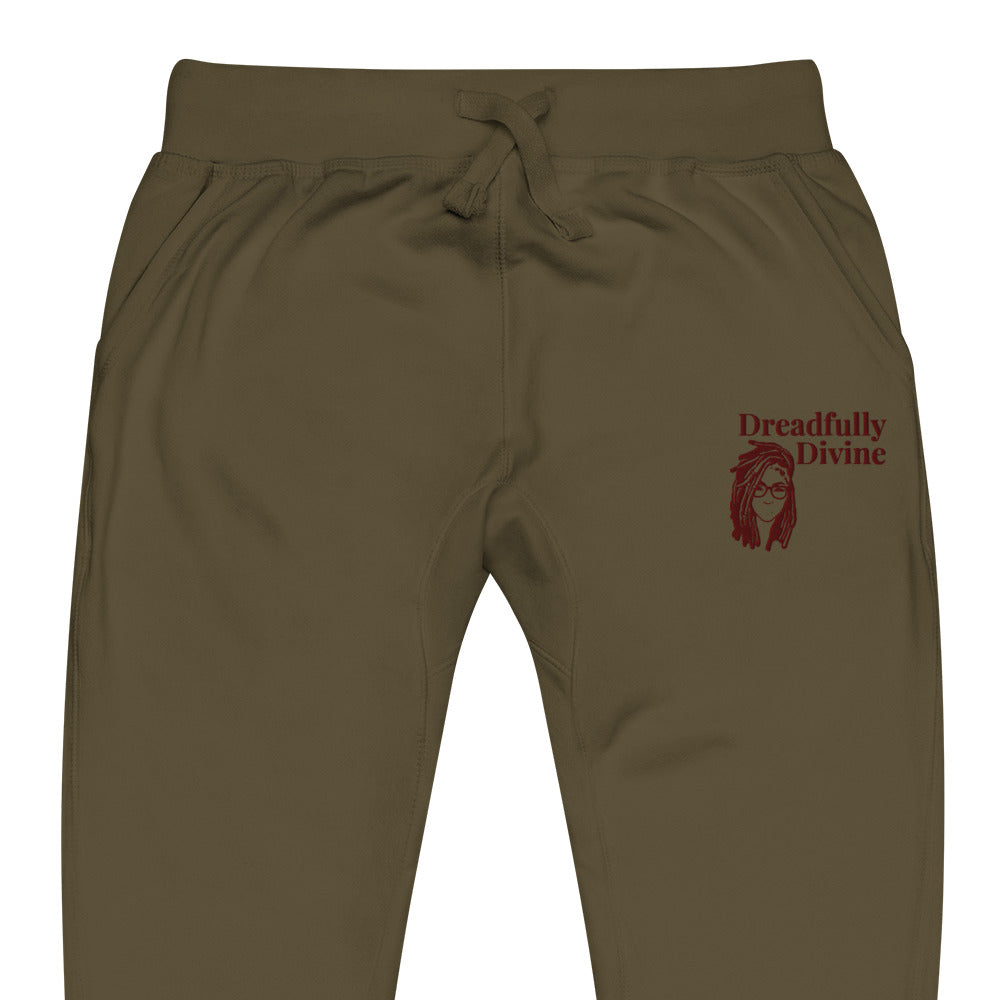 DD Woman (Maroon) Unisex Fleece Sweatpants