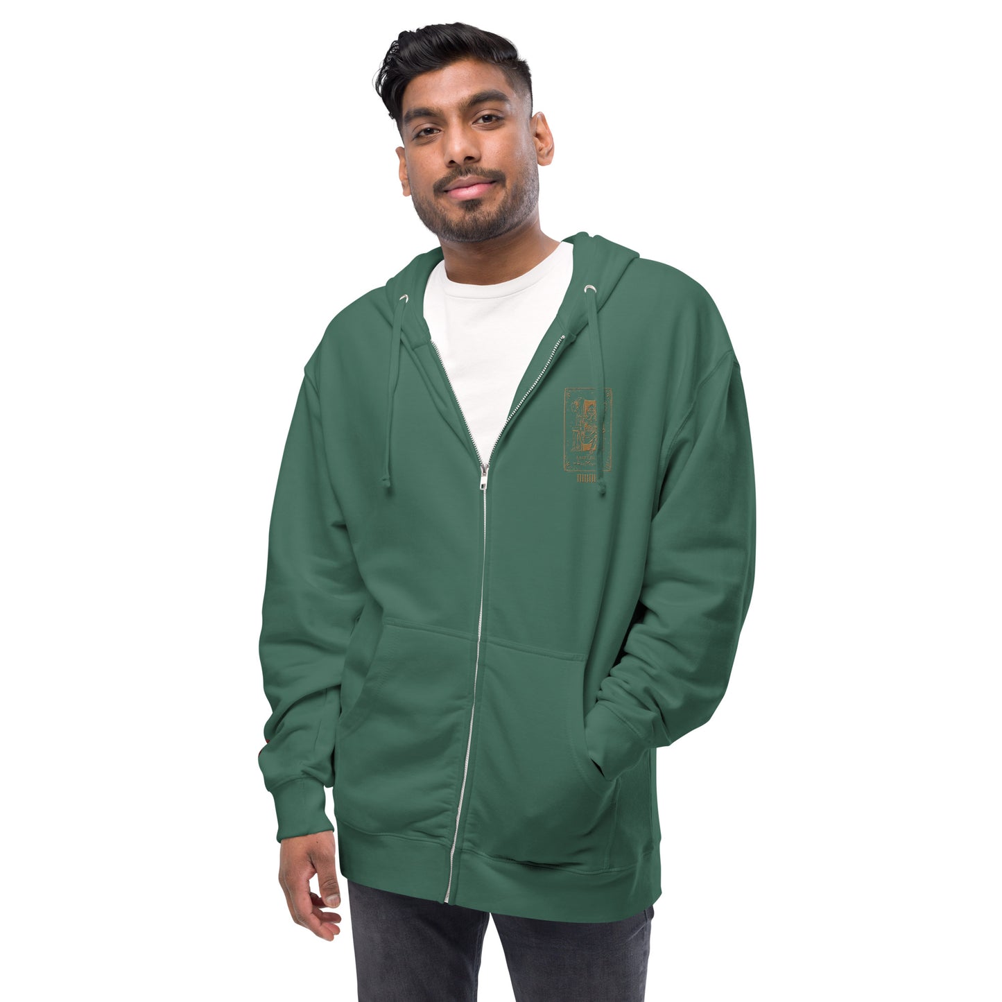 Emperor (Gold) Unisex Fleece Zip Up Hoodie