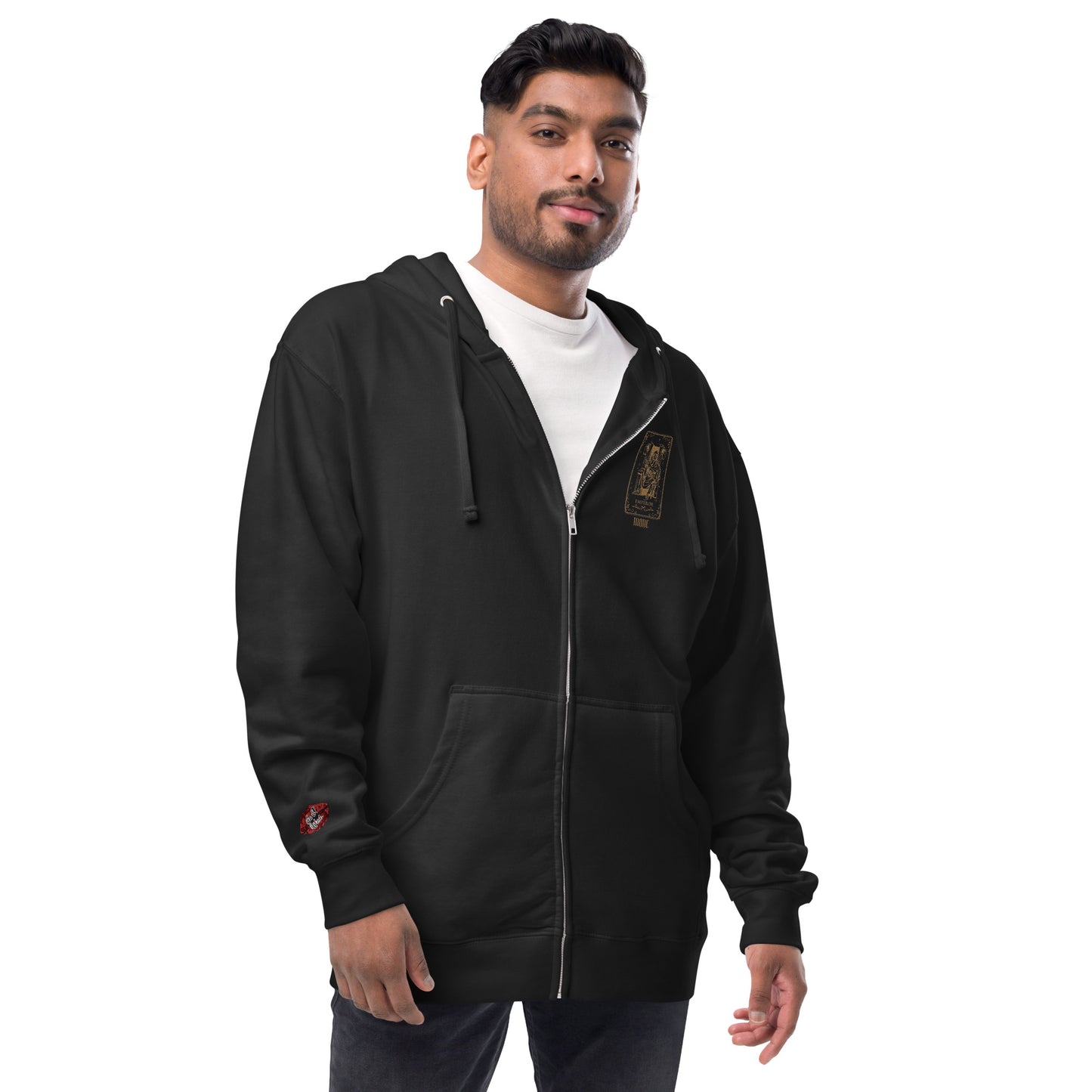 Emperor (Gold) Unisex Fleece Zip Up Hoodie