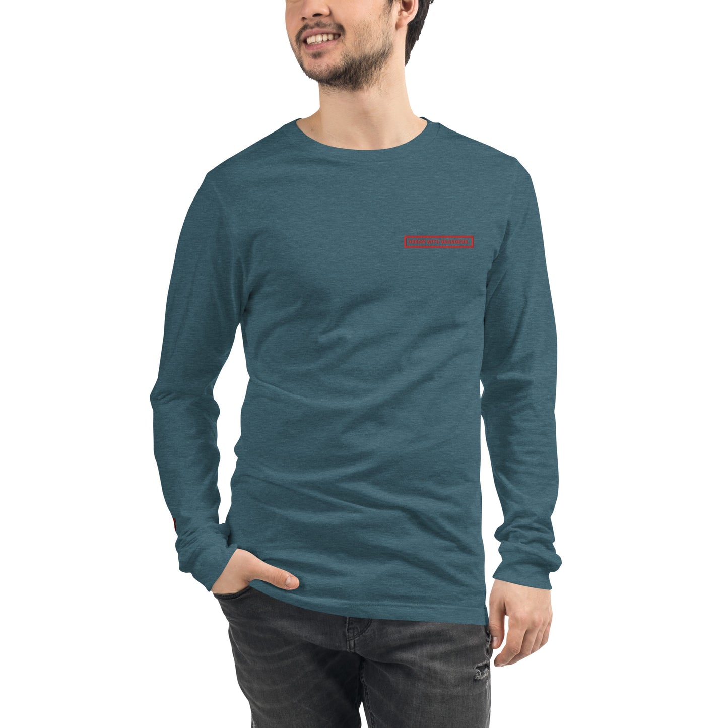 With Grandeur #2 (Embroidered) Unisex Long Sleeve Tee