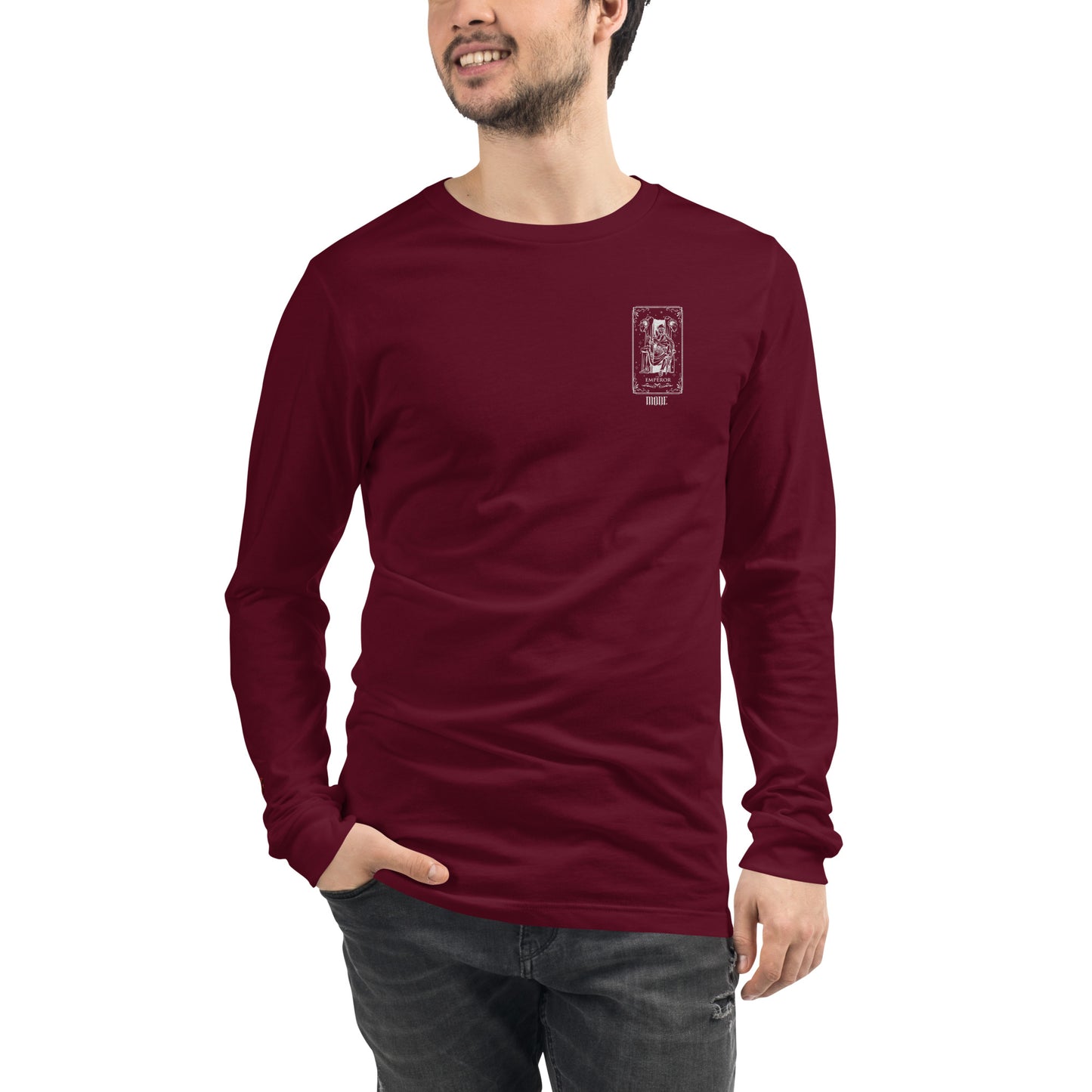 Emperor (White) Unisex Long Sleeve Tee