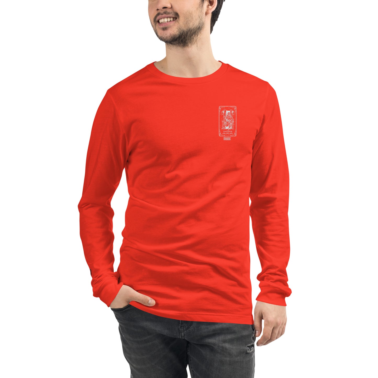 Emperor (White) Unisex Long Sleeve Tee