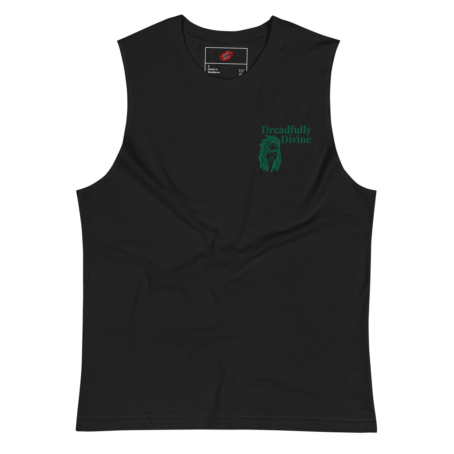 DD Woman (Green) Embroidered Unisex Muscle Shirt